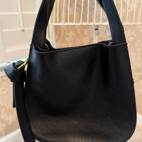 Madewell micro Sydney black leather crossbody convertible bag - Picture 7 of 11